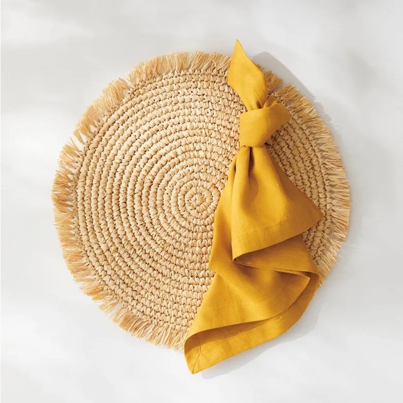 Serena and Lily Salento Napkins S/4 Ochre - Picture 3 of 5